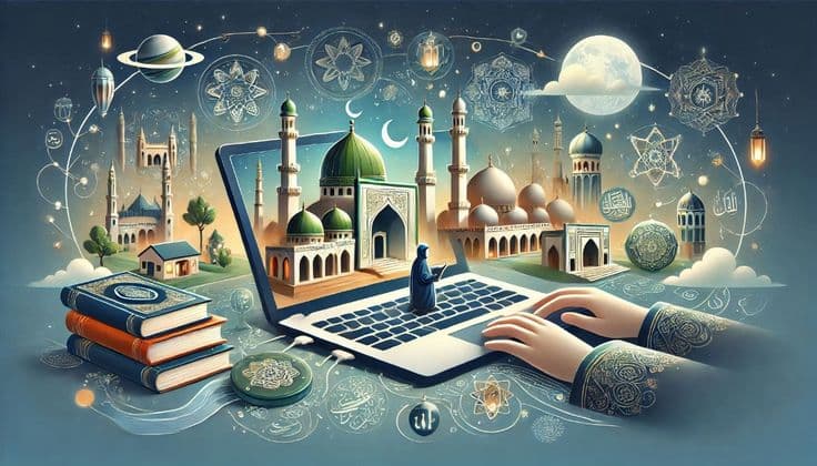 Student reading Quran